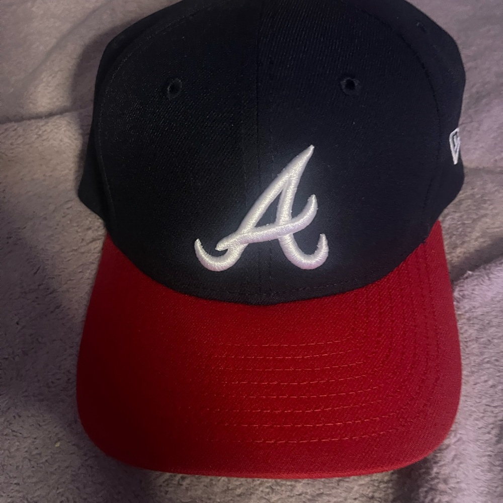 New Era Navy and Red Cap with White Logo